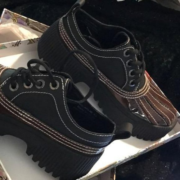 Jeffrey Campbell - Mallard NS Platform Lug Patent Multi - New in Box - SZ 6.5 - Picture 3 of 12